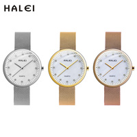 Montre à quartz magnétique HALEI neuve et originale, étanche 3 ATM, cadran diamanté, mouvement japonais, vente en gros, livraison directe