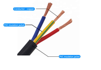 QUANWEI SPT-2 kabel Spiral standar Amerika 300V tahan tegangan suhu tembaga murni fleksibel jaket PVC NEMA