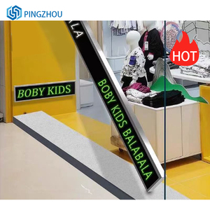 Cao cấp trong nhà đầy đủ màu sắc <span class=keywords><strong>LED</strong></span> hiển thị dải màn hình thép không gỉ quảng cáo <span class=keywords><strong>LED</strong></span> Strips với cán khắc văn bản - Product Image 5