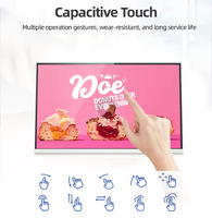 Terminal de point de vente Android 14 de 23,8 pouces, 2G+32G, pour restaurant, tablette menu en forme de L, kiosque de libre-service client, écran tactile 10 points