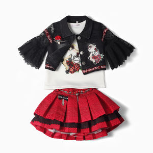 Ensemble de vêtements pour petites filles, nouveau design 2021, ensemble de robes adorables pour filles - Product Image 1