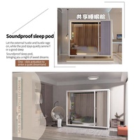 Cabine de couchage Cabine insonorisée Studio de travail pour bureau Pod silencieux Enregistrement Isolation Vocal Téléphone Acoustique Pods pour aéroports