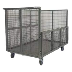 รถเข็นอเนกประสงค์พับได้ทำจากสแตนเลสงาน OEM รถเข็นรับน้ำหนักได้สำหรับจัดส่งสินค้าในคลังสินค้า - Product Image 3