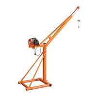 Grue de camionnette ROHO jaune 800 kg 1760 lbs, compatible avec palan électrique, grue à flèche robuste pivotante à 360 degrés, ISO CE