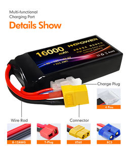 Hfpower fpv סוללה מזל "ט <span class=keywords><strong>6s</strong></span>/7s/8s <span class=keywords><strong>22.2v</strong></span> 16000mah <span class=keywords><strong>10c</strong></span> קיבולת גבוהה lightweakes <span class=keywords><strong>6s</strong></span> <span class=keywords><strong>lipo</strong></span> סוללה עבור fpv מזל" ט - Product Image 6