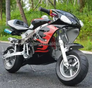 Giá Rẻ 49CC 2 Thì Kéo Bắt Đầu Mini Moto Pocket Bike Mini Xe Máy Cho Trẻ Em Với Ce