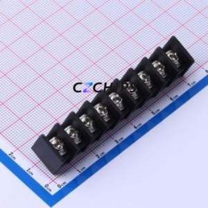 DBT30S-7.62-9P-BK-P Barrier Terminal Block Through hole Component (THT),P=7.62mm Connector Two Sides 7.62mm 1x9P Straight Pin - Product Image 1