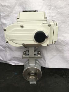 Vanne à boisseau sphérique en acier inoxydable CF8 DN50 (2 pouces) de type V 12V/220V/24VDC OEM pour systèmes d'eau - Product Image 6