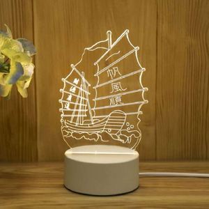 Lampe de chevet de Noël moderne en plastique personnalisée en gros avec motif imprimé pour cadeaux familiaux - Product Image 6