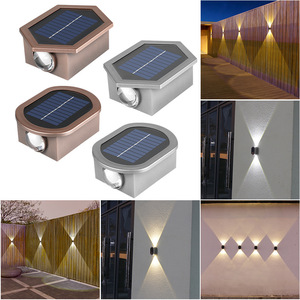 Lámpara solar Xinyao impermeable para pared, con iluminación ascendente y descendente, para jardín, villa, puerta. - Product Image 1