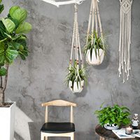 Cintres pour plantes en macramé Jardinière suspendue pour plantes d'intérieur Cintre décoratif en macramé pour la décoration intérieure
