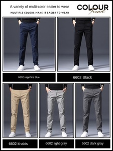 <span class=keywords><strong>Pantaloni</strong></span> Casual da <span class=keywords><strong>Uomo</strong></span> 2025 Nuova Moda Marca Larga Dritta Plissettata Colorata a <span class=keywords><strong>Vita</strong></span> <span class=keywords><strong>Bassa</strong></span> XL Primavera Estate Elasticizzati Sportivi - Product Image 4