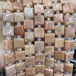 10mm Großhandel Naturstein Achat Kristall geformtes Quadrat Mit Rillen Quadratische Lose Perlen für Schmuck DIY Zubehör - Product Image 5