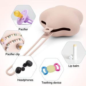 Support de sucette en silicone anti-chute en forme d'étoile, sans BPA, étui de rangement étanche avec sangle - Product Image 4