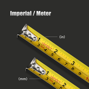 Ruban à mesurer professionnel rétractable de haute qualité avec lame en acier au carbone flexible, haute rectitude, mesure métrique - Product Image 3