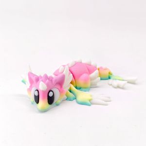 Ensemble de jouets articulés mignons imprimés en 3D : ange à six ailes, tenue divine, petit dragon volant et œuf de dragon, pour les 8-13 ans - Product Image 5