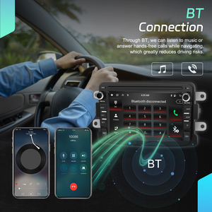 Podofo Android Autoradio singolo Din 7 pollici IPS 4 + 64GB Autoradio per <span class=keywords><strong>Dacia</strong></span>/<span class=keywords><strong>Renault</strong></span>/Lada CarPlay Android <span class=keywords><strong>Auto</strong></span> BT GPS WiFi OEM ODM - Product Image 4