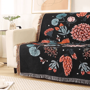 Nuovo Tappeto in Cotone 100% Naturale Stile Giapponese Mandala Picasso con Motivo Floreale Intrecciato per Ufficio e Divano Stile Americano - Product Image 4