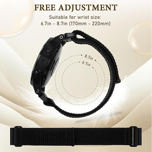Correa de Reloj de Nailon de 22 mm de Ajuste Rápido para Garmin Fenix 5/Fenix <span class=keywords><strong>6</strong></span>/Fenix 7/Fenix 8 E 47mm/Fenix 7 Pro/<span class=keywords><strong>6</strong></span> Pro/5 <span class=keywords><strong>Plus</strong></span>/Approach S60/S62 - Product Image 4