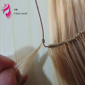 8D lông tip Trinh Nữ tóc con người mở rộng vòng Nano vòng lặp tự nhiên sóng đầy đủ lớp biểu bì máy đôi sợi ngang - Product Image 2