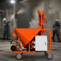 Mesin Semprot Plester Tekanan Tinggi untuk Pelapis Putty, Pelapis Anti Air, Pelapis Grouting, Cat Batu Asli, Semprotan Mortar Semen