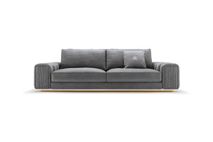 Sofás de <span class=keywords><strong>3</strong></span> <span class=keywords><strong>plazas</strong></span> de estilo italiano de lujo moderno de fábrica personalizados juego de sofás de <span class=keywords><strong>3</strong></span> <span class=keywords><strong>plazas</strong></span> tapicería de tela gris para sala de estar - Product Image 4
