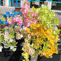 Bunga Baby Breath buatan bunga Gypsophila buatan bunga Baby Breath buatan merah muda plastik Gypsophila