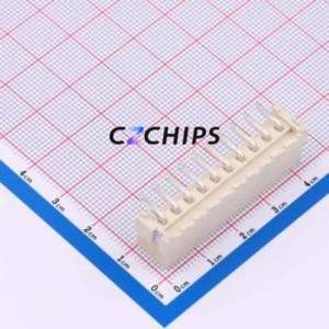 WT396VL-104C-0W Wire-to-Board Pin Header SMD,P=3.96mm Connector 1x10P 3.96mm Vertical Mount VH - Product Image 2