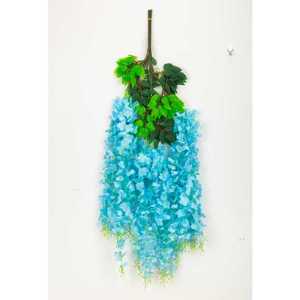 Guirnalda de Flores Artificiales de Glicinia Morada para Decoración de Techo en Bodas, Planta Decorativa de 60 cm - Product Image 3