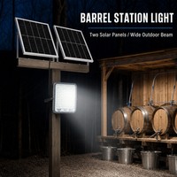 Projecteur LED haute puissance CRANE Dual PV Solar Panel 7800LM pour murs extérieurs de bâtiments commerciaux
