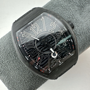 2026 Bestseller <b>Carbon</b> <b>Fiber</b> Cask-shaped Unisex Mechanical High Quality Sapphire Crystal 3BAR Water Resistant Black Woven Strap - Product Image 2