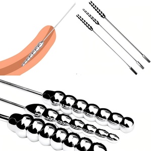FRRK - Tapón Uretral de Acero Inoxidable con Cuentas, Juguetes Sexuales para Hombres, Retraso de la Eyaculación, Masaje de Próstata, Masturbador Masculino - Product Image 1