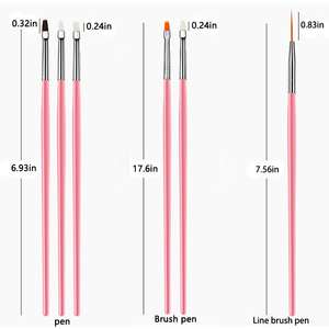 <span class=keywords><strong>2021</strong></span> 15 Pcs diseño de <span class=keywords><strong>uñas</strong></span> de arte salpicando pintura dibujo polaco cepillo pluma pincel de herramientas manicura de pintura de la pluma - Product Image 3