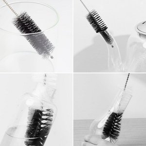 Glass Tube Pipe Cleaners <b>Brush</b> Kit Long Handle Nylon Tube Cleaning <b>Brushes</b> Home Cleaning Supplies for <b>Bottle</b> Funnel Cleaner - Product Image 6