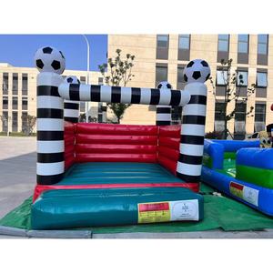 Casa <span class=keywords><strong>de</strong></span> Brinco Inflable <span class=keywords><strong>de</strong></span> Fútbol con Columnas a Rayas, Diseño <span class=keywords><strong>de</strong></span> Balón <span class=keywords><strong>de</strong></span> Fútbol <span class=keywords><strong>para</strong></span> Niños, Diversión al Aire Libre, Actividad, Fiesta, Entretenimiento - Product Image 2