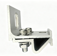 Pince de fixation intégrée pour toiture à joint debout, clips de montage solaire à installation rapide pour toitures métalliques résidentielles et commerciales