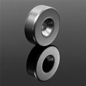 12000 Gauss imán de neodimio círculo de disco de ferrita redondo imanes de 1 pulgada con agujeros - Product Image 6