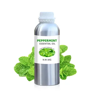 Huiles parfumées concentrées de menthe poivrée aromathérapie essentielle pure hôtel en vrac de marque personnalisée