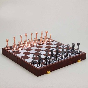 Nuevas piezas de <span class=keywords><strong>ajedrez</strong></span> europeas de metal de gama alta, adornos magnéticos para juegos de <span class=keywords><strong>ajedrez</strong></span>, perfectos como regalo - Product Image 4