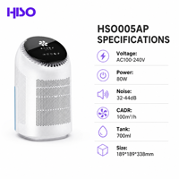 Purificateur d'air avec déshumidification 1000 ml par jour CADR 100 m³/h Niveau sonore de repos inférieur à 32 dB pour la maison