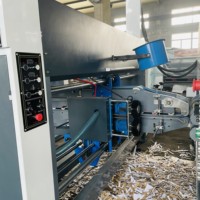 Línea de Producción Computarizada de Cajas de Cartón Corrugado ZH-FFG, Máquina Plegadora, Encoladora y Empacadora Flexográfica en Línea