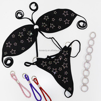 S682 nouveauté Sexy danseuse tenues strass exotiques taille libre pôle Dancewear Nylon Spandex pour les Festivals