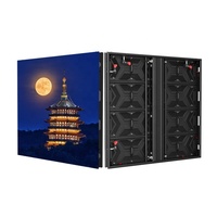Pantalla de empalme LED curvada P3.9 Premium, cartelera impermeable para exteriores, publicidad de pared de vídeo, clasificación IP65 para negocios de autoservicio