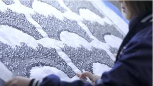 Erkoumi Luxe Chantilly Tulle 3D Floral Design Dentelle De Mariage Bande Élastique pour <span class=keywords><strong>Mariée</strong></span> Marié Mères Robes Voile Musulman <span class=keywords><strong>Hijab</strong></span> - Product Image 4