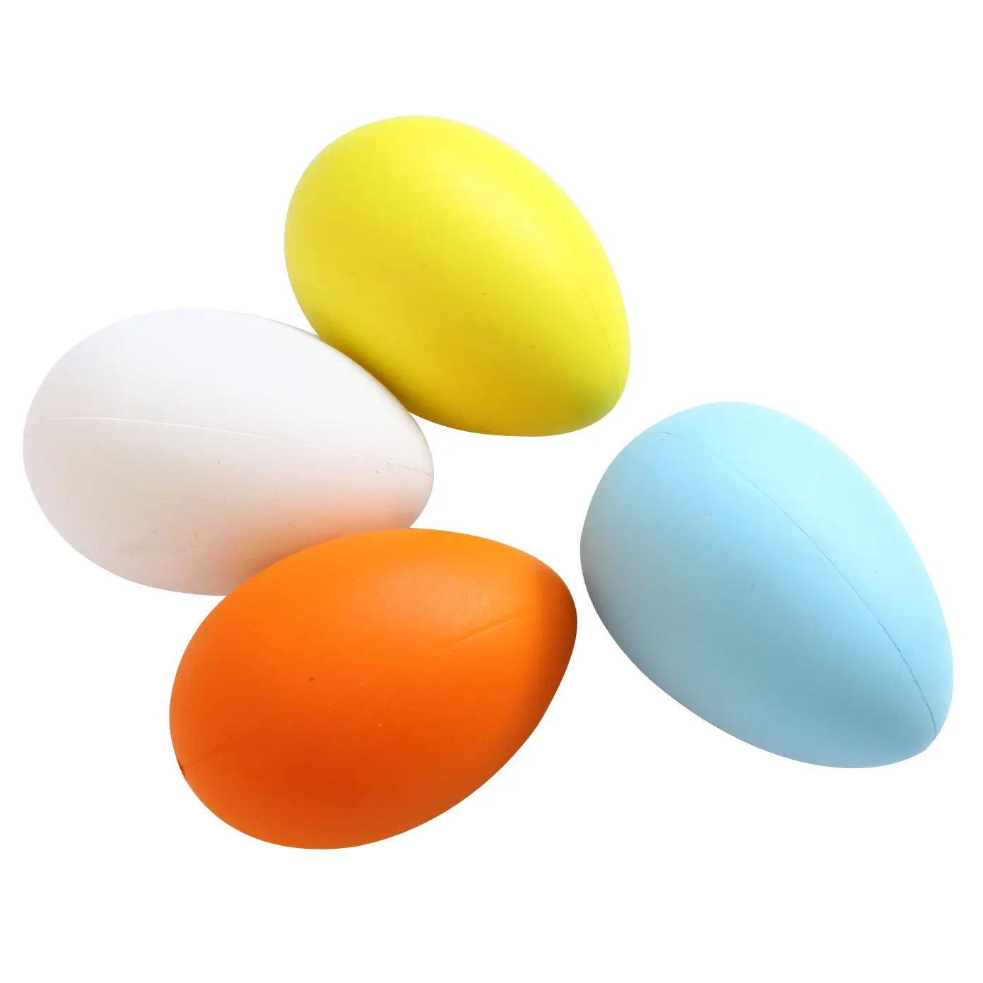 8*5.2 cm 어린이 장난감 파티 장식 플라스틱 순수한 색 부활절 달걀