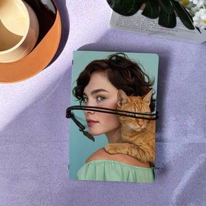 Cuaderno de laboratorio con papel amarillo retro 80 hojas Cierre de cuerda y colgante de metal Ideal para colaboración entre equipos y Sample St - Product Image 1