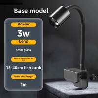 Mini foco LED Yee para pecera sudamericana, pequeña Luz de abrazadera impermeable para decoraciones de acuario