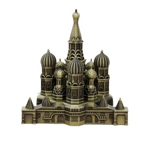 Estatuilla Retro de bronce <span class=keywords><strong>del</strong></span> <span class=keywords><strong>Kremlin</strong></span> de Moscú, estatua Vintage para decoración de escritorio <span class=keywords><strong>del</strong></span> hogar, regalo, técnica de fundición para sala de estar - Product Image 1