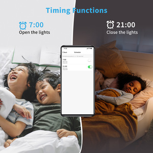 Tuya Smart WiFi Dimmer <b>Switch</b> 120x72mm Tempered Glass Panel With Timer Voice <b>Control</b> <b>For</b> US Australia Standard - Product Image 3