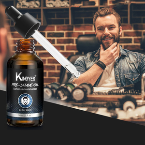 Aceite Pre-Afeitado KINGYES 30ml, Suaviza la <span class=keywords><strong>Barba</strong></span>, Hidrata la Piel, Afeitado Suave <span class=keywords><strong>para</strong></span> Hombres, Marca Privada OEM - Product Image 2
